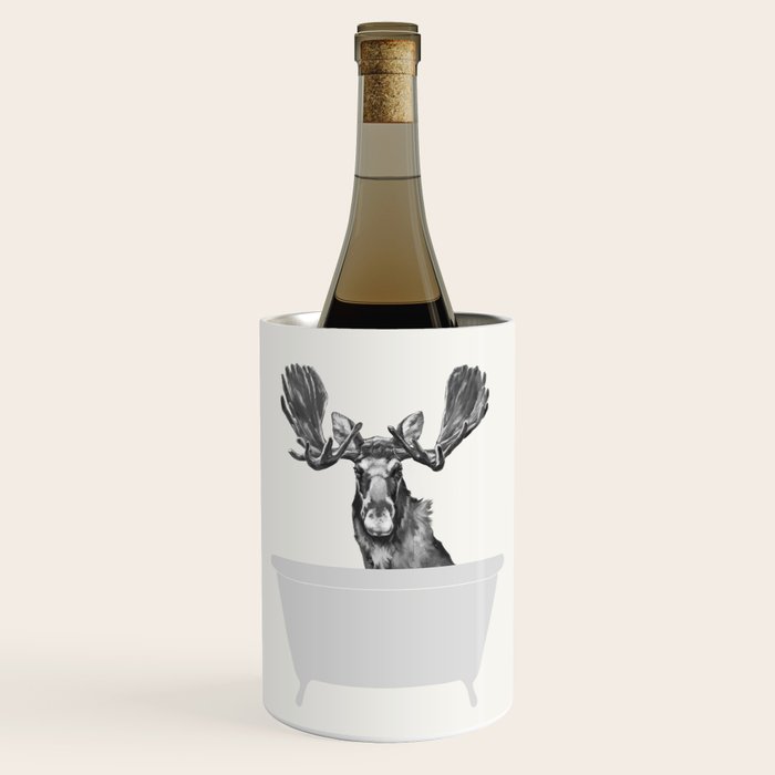 Vintage Moose in Bathtub Wine Chiller Gallery Image 1