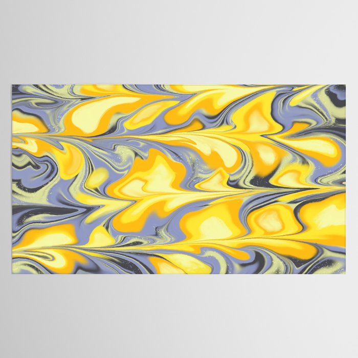 Citrus Lavender Getgel Marble Tablecloth Gallery Image 2