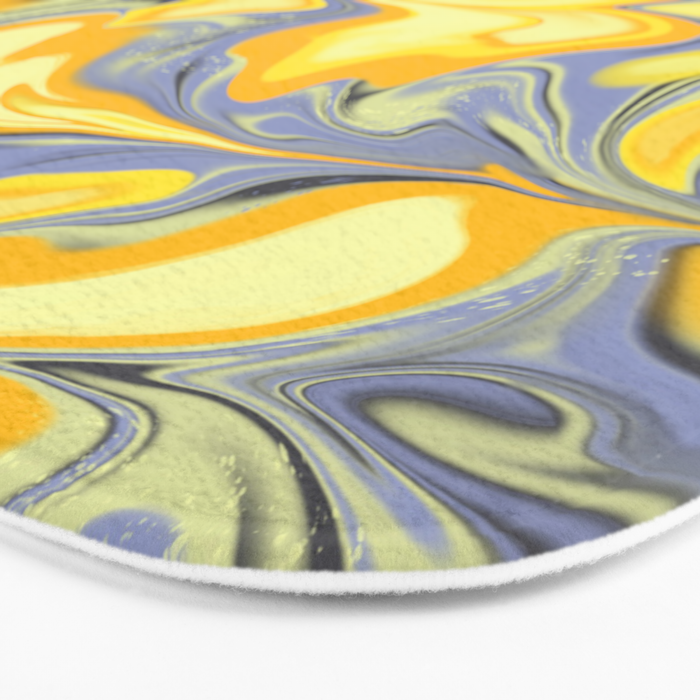 Citrus Lavender Getgel Marble Bath Mat Gallery Image 3