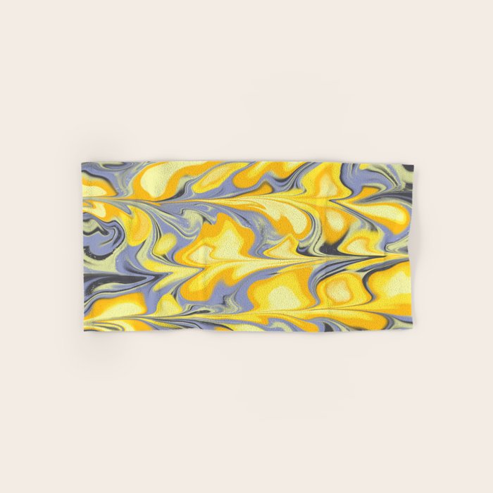 Citrus Lavender Getgel Marble Bath Towel Gallery Image 1