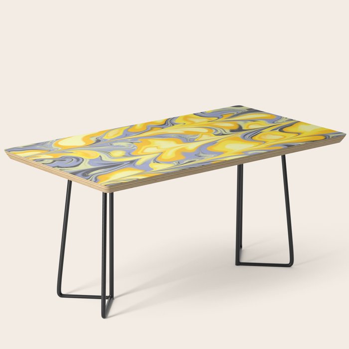 Citrus Lavender Getgel Marble Coffee Table Gallery Image 1