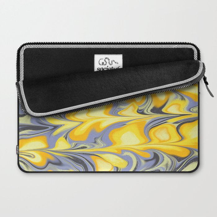 Citrus Lavender Getgel Marble Laptop Sleeve Gallery Image 2