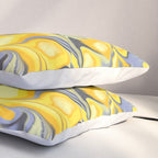 Citrus Lavender Getgel Marble Pillow Sham Gallery Image 3