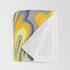 Citrus Lavender Getgel Marble Throw Blanket Gallery Image 3
