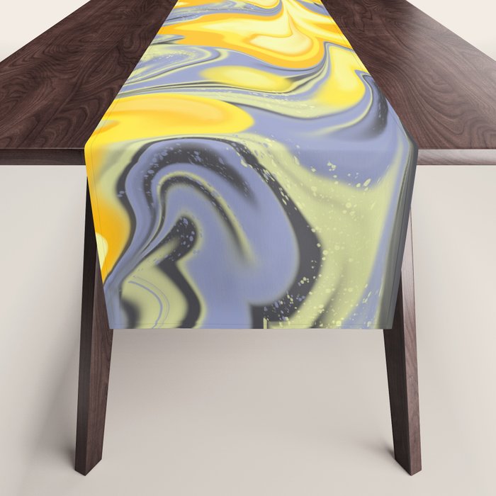 Citrus Lavender Getgel Marble Table Runner Gallery Image 1