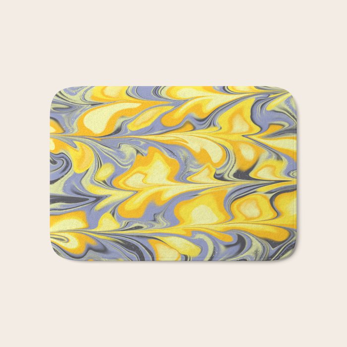 Citrus Lavender Getgel Marble Bath Mat Gallery Image 1