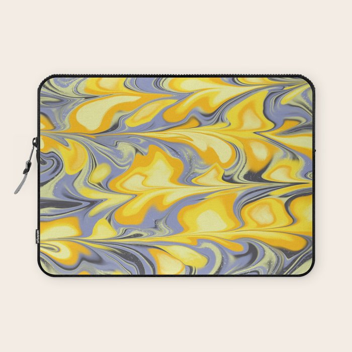 Citrus Lavender Getgel Marble Laptop Sleeve Gallery Image 1