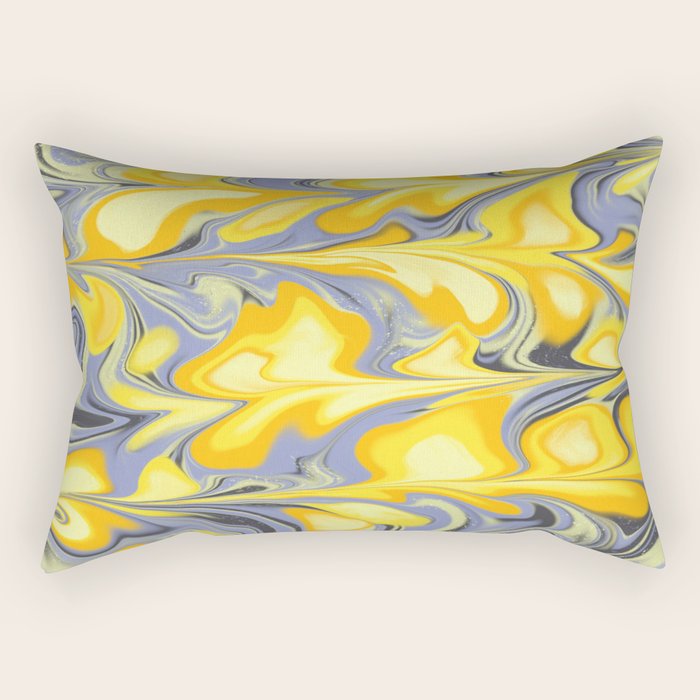 Citrus Lavender Getgel Marble Rectangular Pillow Gallery Image 1
