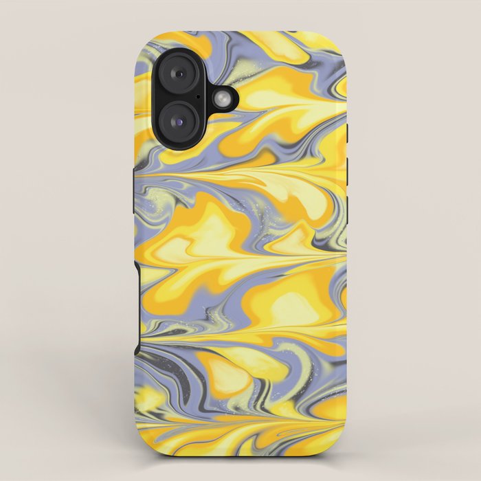 Citrus Lavender Getgel Marble iPhone Case Gallery Image 1