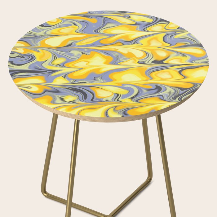 Citrus Lavender Getgel Marble Side Table Gallery Image 2