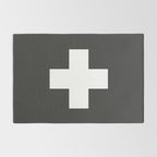 Swiss Cross Charcoal Rug Gallery Image 2