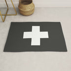 Swiss Cross Charcoal Rug Gallery Image 1
