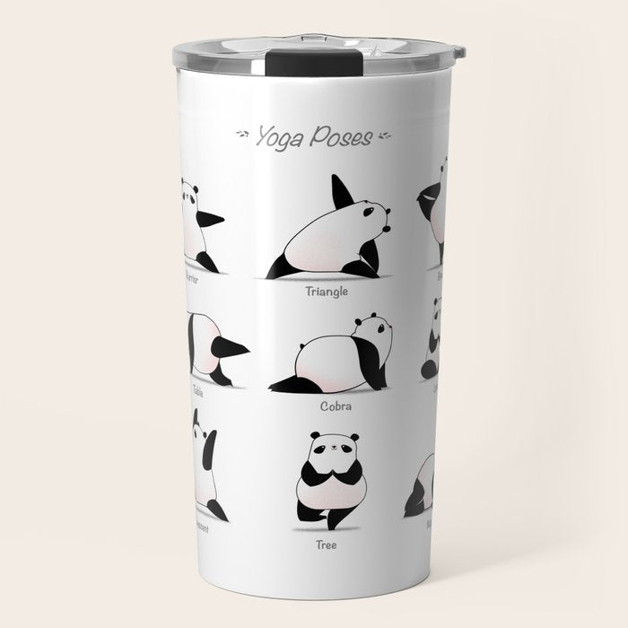 Yoga Panda II Travel Mug Gallery Image 1