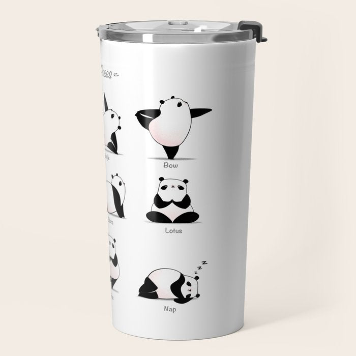 Yoga Panda II Travel Mug Gallery Image 2