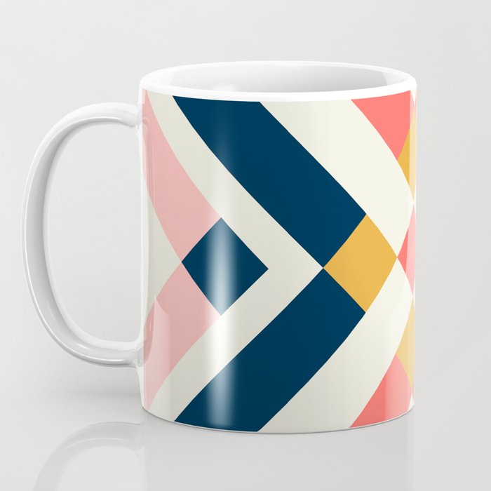 Bold Geometric Quilt Block Coffee Mug Gallery Image 3