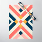 Bold Geometric Quilt Block Wrapping Paper Gallery Image 1
