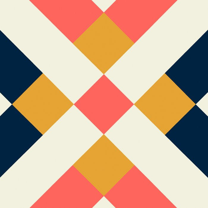 Bold Geometric Quilt Block Coffee Mug Gallery Image 2