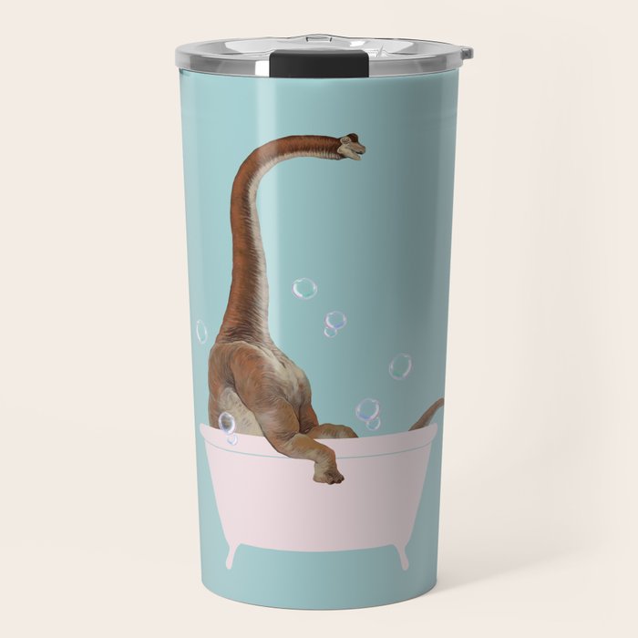 Brachiosaurus in Bathtub Travel Mug Gallery Image 1
