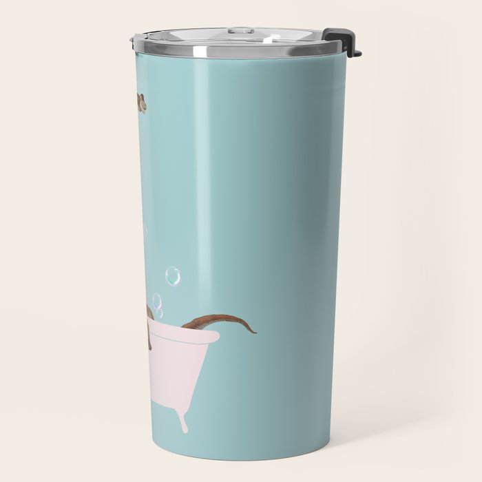Brachiosaurus in Bathtub Travel Mug Gallery Image 2
