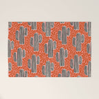 Sonora - red, pink, black, and white  Welcome Mat Gallery Image 1