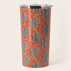 Sonora - red, pink, black, and white  Travel Mug Gallery Image 1