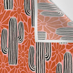 Sonora - red, pink, black, and white  Wall Tapestry Gallery Image 3