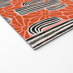 Sonora - red, pink, black, and white  Welcome Mat Gallery Image 2