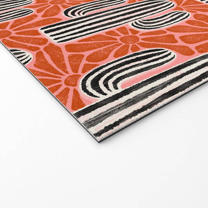 Sonora - red, pink, black, and white  Welcome Mat Gallery Image 2