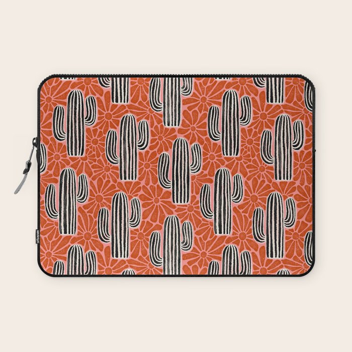 Sonora - red, pink, black, and white  Laptop Sleeve Gallery Image 1
