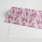 Magenta Bigfoot / Sasquatch Toile de Jouy Wrapping Paper Gallery Image 2