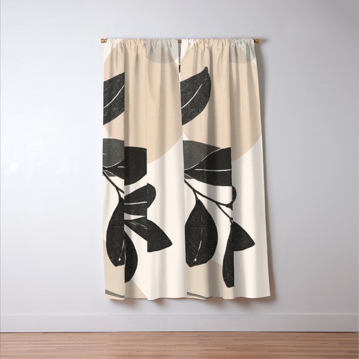 Abstract Art /Minimal Plant 22 Window Curtain Gallery Image 3