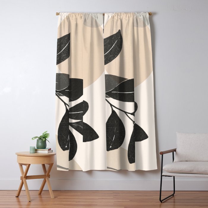 Abstract Art /Minimal Plant 22 Window Curtain Gallery Image 1