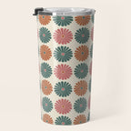 Retro Summer Daisies IX Travel Mug Gallery Image 3