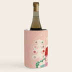 Festive Winter Hut in pink Wine Chiller Gallery Image 2
