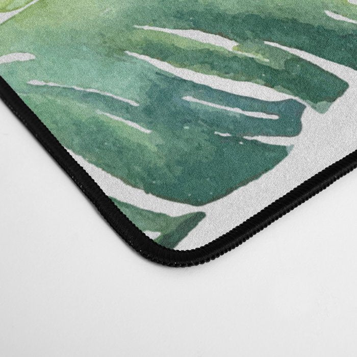 Jungle Leaves, Banana, Monstera #society6 Desk Mat Gallery Image 4