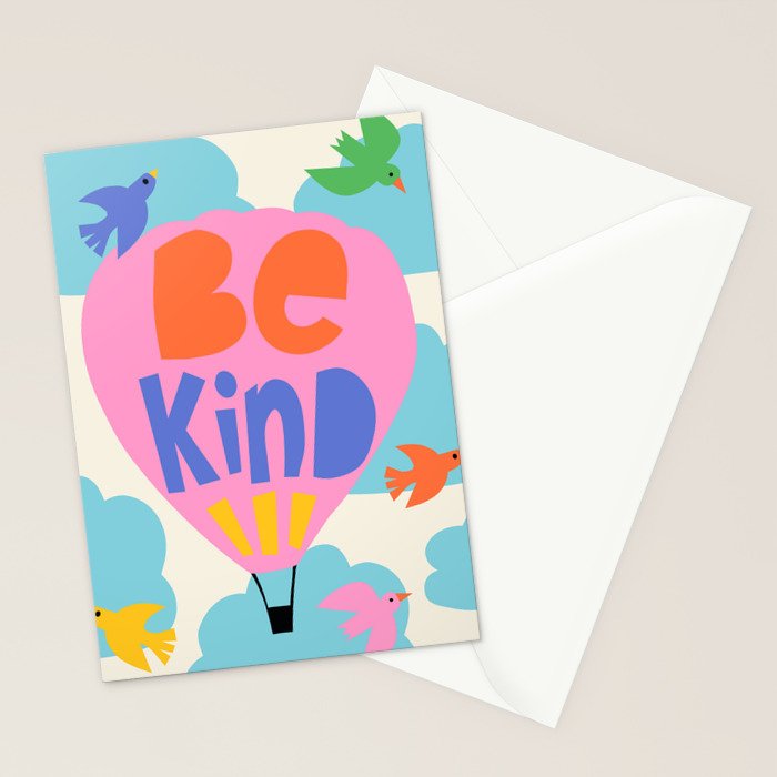 Be Kind - Cute Lettering For Kids Stationery Card Gallery Image 2