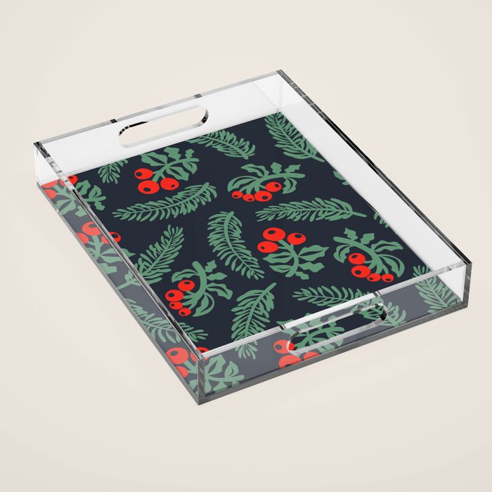 Christmas Greenery Acrylic Tray Gallery Image 1
