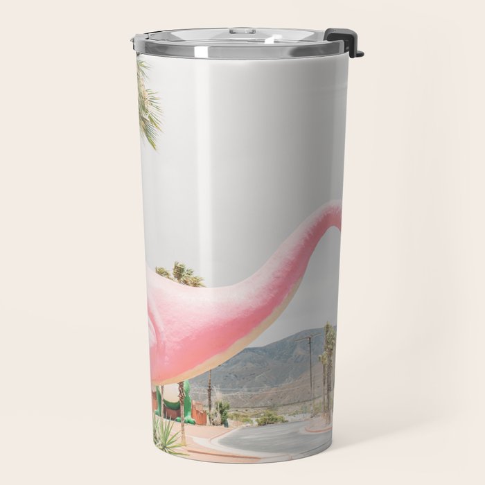 Pink Dinosaur | Cabazon Dinosaurs in Palm Springs California | Brontosaurus Love You Travel Mug Gallery Image 2