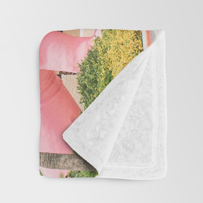 Pink Dinosaur | Cabazon Dinosaurs in Palm Springs California | Brontosaurus Love You Throw Blanket Gallery Image 3