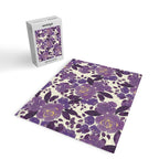 Elegant ivory gold lavender purple watercolor floral  Jigsaw Puzzle Gallery Image 2