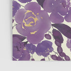 Elegant ivory gold lavender purple watercolor floral  Poster Gallery Image 3