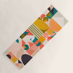mid century geometry abstract shapes bauhaus 2 Yoga Mat Gallery Image 1
