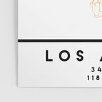 LOS ANGELES CALIFORNIA CITY STREET MAP ART Poster Gallery Image 3