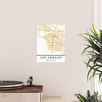 LOS ANGELES CALIFORNIA CITY STREET MAP ART Poster Gallery Image 2
