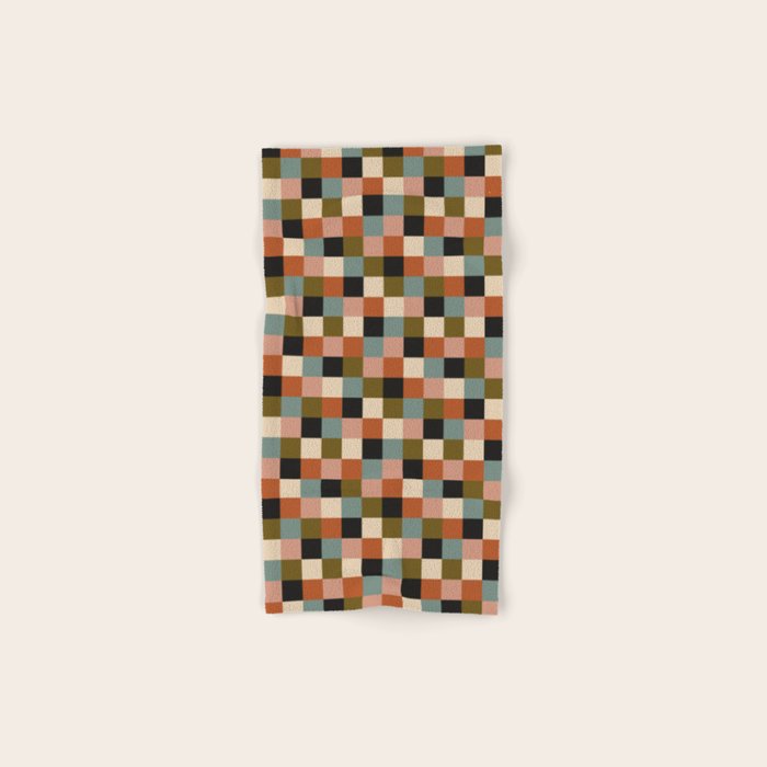 Bold Colorful Checks Pattern - Small II Bath Towel Gallery Image 1