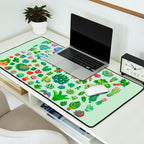 Baby succulents - mix (green) Desk Mat Gallery Image 2