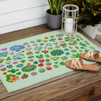 Baby succulents - mix (green) Outdoor Rug Gallery Image 2