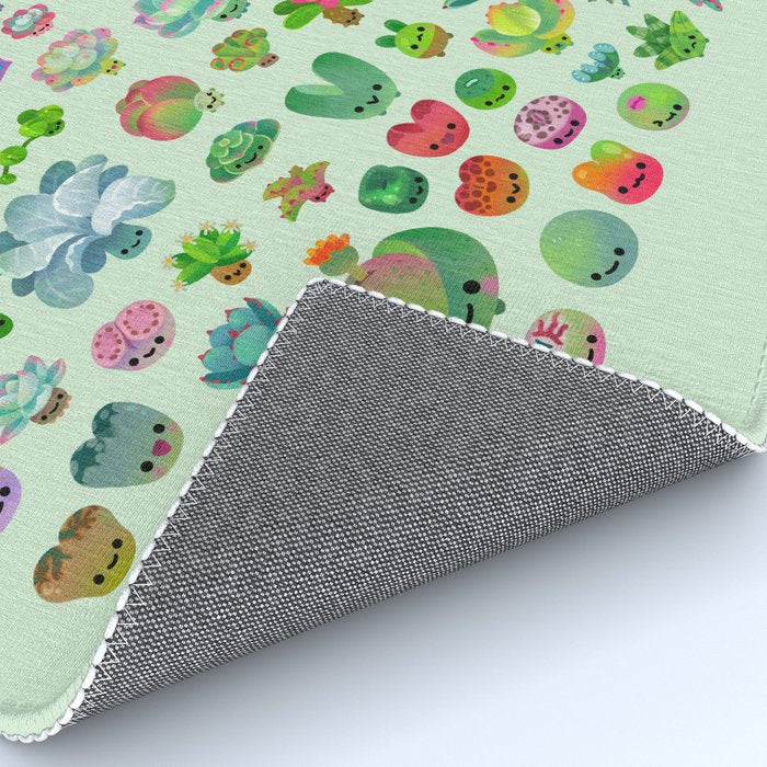 Baby succulents - mix (green) Rug Gallery Image 4