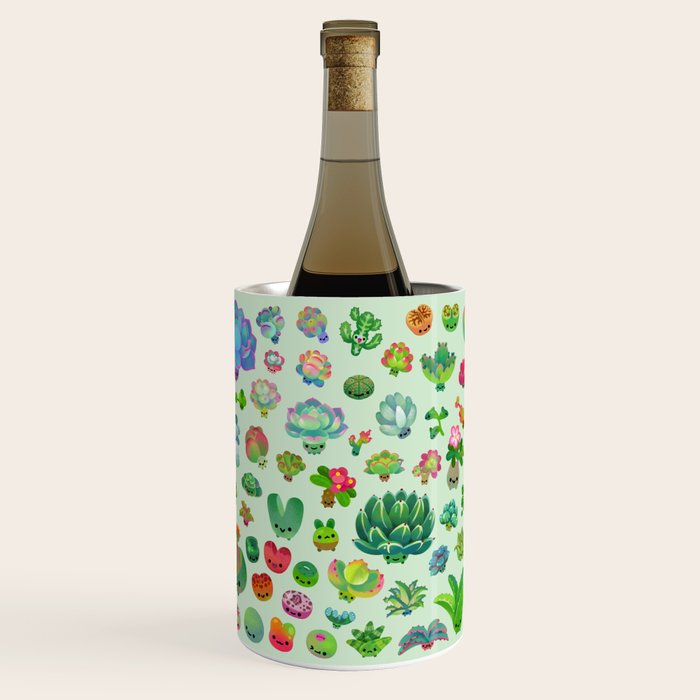 Baby succulents - mix (green) Wine Chiller Gallery Image 1