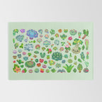 Baby succulents - mix (green) Rug Gallery Image 2